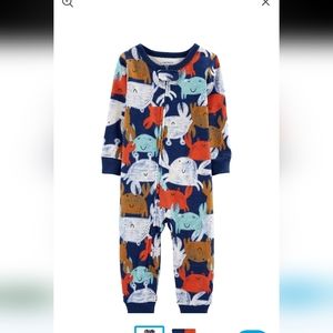 1-Piece Crab 100% Snug Fit Cotton Footless Pyjamas